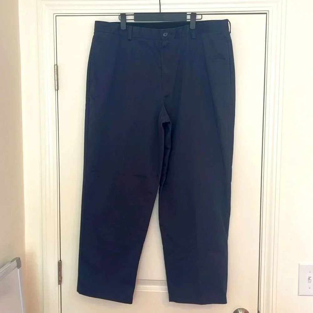 LL Bean Pants Navy Chino Traditional Natural Fit Casual Size - 38/29